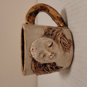 Unique Vintage Pottery Mug